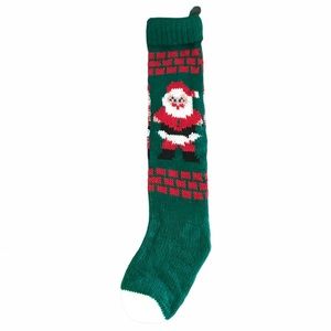 SANTA Vintage Christmas Stocking
